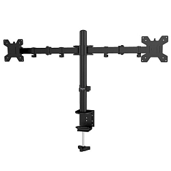 Кронштейн для мониторов BURO M052 черный 15"-32" макс.8кг крепление к столешнице поворот и наклон