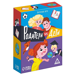 Настольная игра-викторина «Дети VS родителей», 100 карт, 7+