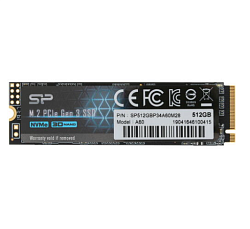 Накопитель SSD M.2 512Gb Silicon Power P34A60, M.2 2280, PCI-E 3x4 [R/W - 2200/1600 MB/s]