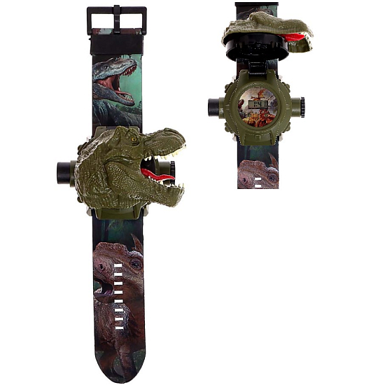 Часы-проектор «Эра динозавров», свет