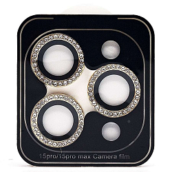 Противоударное стекло для камеры СG04 для iPhone 15 Pro/15 Pro Max (gold) (231398)