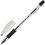 Ручка шарик. черная 0,7мм "Model-XL" ORIGINAL резин. держатель BRAUBERG 143243