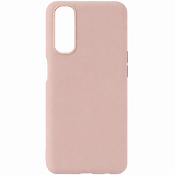Задняя накладка ZIBELINO Soft Matte для Realme 7 (пыльно-розовый) с микрофиброй
