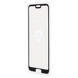 Противоударное стекло FULL Glass для Xiaomi Mi CC9e/Mi A3 черное, полный клей