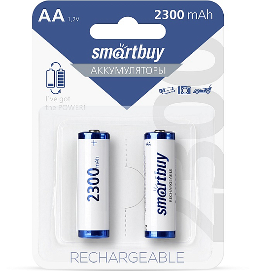 Аккумулятор SMARTBUY R06 2300 mAh BL-2 (SBBR-2A02BL2300)