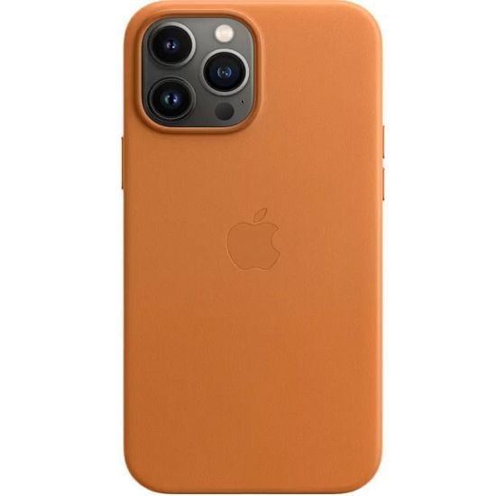 Чехол APPLE Leather Case для iPhone 13 Pro Мах с MagSafe Golden Brown (MM1L3ZE/A)
