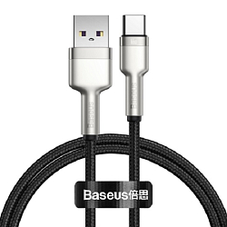 Кабель USB <--> Type-C  1.0м Baseus High current черный, 66W CAKF000101