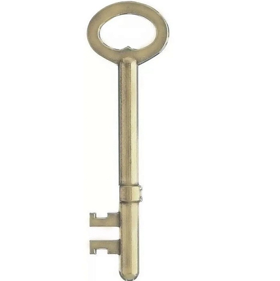 Заготовка ключа Триовинг 68*12,4*10,5 мм, лат., штамп., б/п