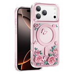 Задняя накладка KEEPHONE ROSELAND MAGSAFE CASE для iPhone 17 PRO MAX, PINK