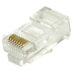 Коннектор Cabeus 8P8C  RJ-45 под витую пару, категория 5e, универсальный, для проводников с толщ. по изол. до 1,05 мм