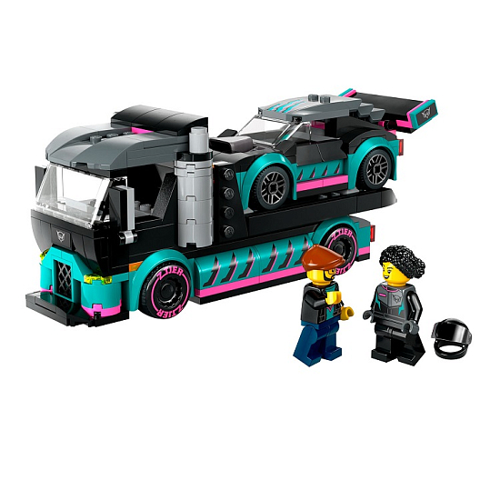 Конструктор LEGO City 60406 Гоночный автомобиль и автовоз