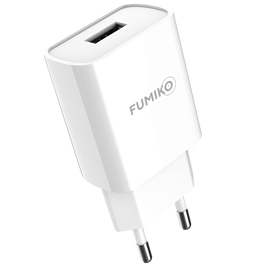 Сетевое ЗУ 1USB 2.1A FUMIKO CH07 белое