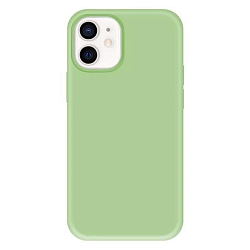 Задняя накладка SILICON CASE для iPhone 12 mini мятный