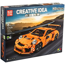 Конструктор MOULD KING 13129, Спортивная машина, 1075 деталей, оранжевый