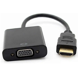 Переходник VGA >--> HDMI H118 черный