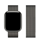 Металлический ремешок HOCO WA03 Simple beauty для APPLE Watch 42/44/45/49mm, графитовый, миланская петля