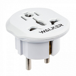 Переходник WALKER WH-01 в розетку, белый