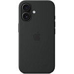 Силиконовый чехол SILICONE CASE MagSafe для iPhone 16 Pro (1. Black) (с АНИМАЦИЕЙ)