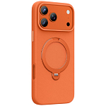 Задняя накладка KEEPHONE MEHOLD MAGSAFE LEATHER CASE WITH RING HOLDER для iPhone 17 PRO max orange