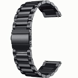 Металлический ремешок для XIAOMI Amazfit BIP/ GTS/ GTR, 20mm, черный