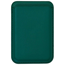 Кошелек для карт iPhone Silicone Wallet MagSafe с лого (№03 Зеленый)